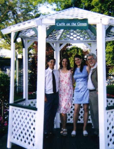 Alex Eise Vanessa and Gil at Vanessa's HS Graduation pary 2002