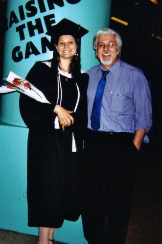 Vanessa and Gil at Vanessa's college graduation 2006